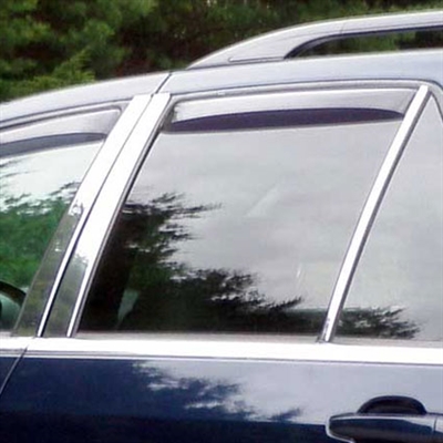 Cadillac SRX Chrome Pillar Post Trim, 6pc. Set, 2004, 2005, 2006, 2007, 2008, 2009