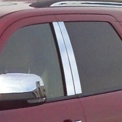 Dodge Durango Chrome Pillar Post Trim, 4pc  2004, 2005, 2006, 2007, 2008, 2009