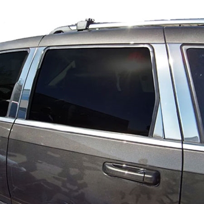 Jeep Grand Cherokee Chrome Pillar Post Trim, 2005, 2006, 2007, 2008, 2009, 2010