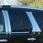 Cadillac Escalade Chrome Pillar Post Trim, 8pc. Set, 2007, 2008, 2009, 2010, 2011, 2012, 2013, 2014