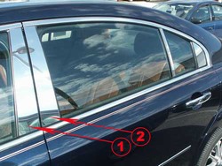 2007 Saturn Aura Stainless Steel Pillar Post Set