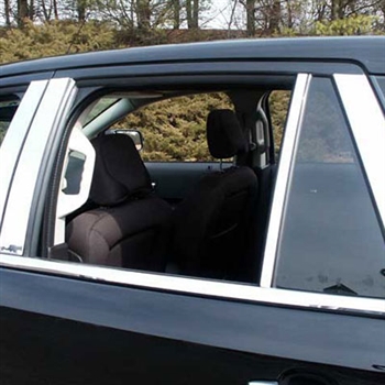 Ford Edge Chrome Pillar Post Trim, 2007, 2008, 2009, 2010, 2011, 2012, 2013, 2014