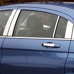 Chrysler 200 Chrome Pillar Post Trim, 2011, 2012, 2013, 2014