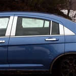 Chrysler 200 Chrome Pillar Post Trim, 4pc 2011, 2012, 2013, 2014
