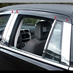 Dodge Caliber Chrome Pillar Post Trim, 8pc  2007, 2008, 2009, 2010, 2011, 2012