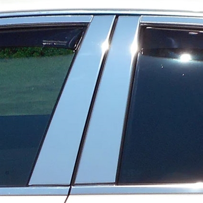 Cadillac CTS Chrome Pillar Post Trim, 4 pc. Set, 2008, 2009, 2010, 2011, 2012, 2013