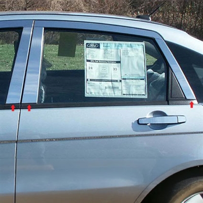 Ford Focus Chrome Pillar Post Trim, 2008, 2009, 2010, 2011