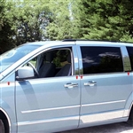 Dodge Grand Caravan Chrome Pillar Post Trim, 8pc 2008, 2009, 2010, 2011, 2012, 2013, 2014, 2015, 2016, 2017, 2018, 2019, 2020