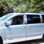 Chrysler Town and Country Chrome Pillar Post Trim, 2008, 2009, 2010, 2011, 2012, 2013, 2014, 2015, 2016