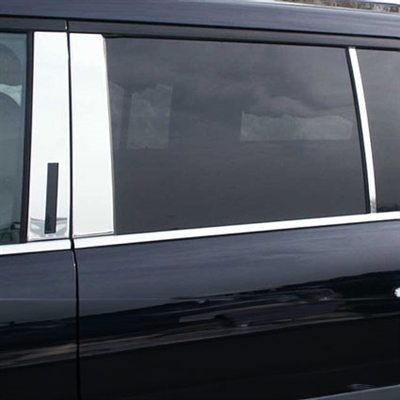 Ford Flex Chrome Pillar Post Trim, 6pc 2009, 2010, 2011, 2012, 2013, 2014, 2015, 2016, 2017, 2018, 2019