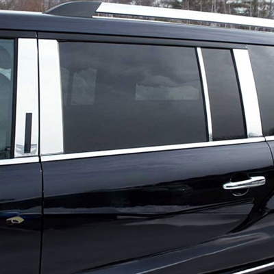 Ford Flex Chrome Pillar Post Trim, 2009, 2010, 2011, 2012, 2013, 2014, 2015, 2016, 2017, 2018, 2019