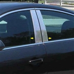 Buick Regal Chrome Pillar Post Trim, 2011, 2012. 2013, 2014, 2015, 2016, 2017