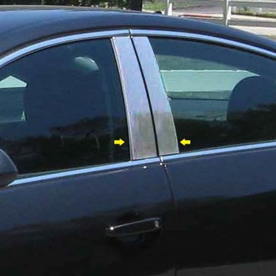 Buick Regal Chrome Pillar Post Trim, 2011, 2012. 2013, 2014, 2015, 2016, 2017