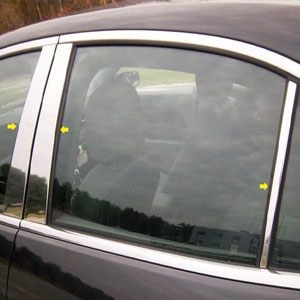 Chevrolet Malibu Chrome Pillar Post Trim, 2013, 2014, 2015