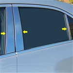 Cadillac ATS Chrome Pillar Post Trim, 6pc. Set, 2013, 2014