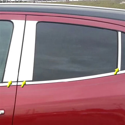 Buick Encore Chrome Pillar Post Trim, 6pc. Set, 2013, 2014, 2015, 2016, 2017, 2018, 2019, 2020, 2021, 2022