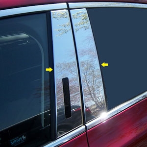 Lincoln MKZ Chrome Pillar Post Trim, 2013, 2014, 2015, 2016, 2017, 2018, 2019, 2020