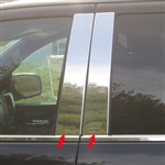 Chevrolet Silverado Chrome Pillar Post Trim, 2014, 2015, 2016, 2017, 2018