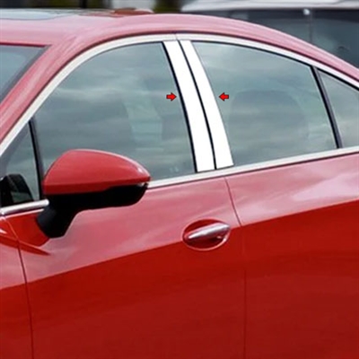 Chevrolet Cruze Chrome Pillar Post Trim - PP56145, 2016, 2017, 2018, 2019