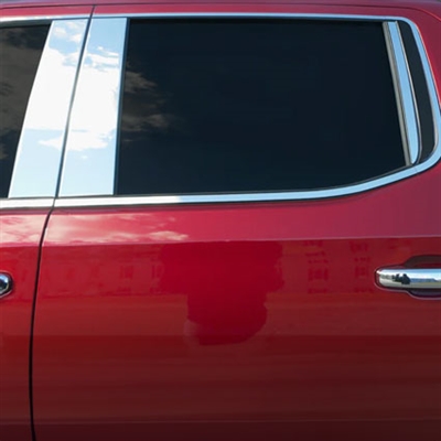 Chevrolet Silverado Chrome Pillar Post Trim, 6pc 2019, 2020, 2021, 2022, 2023, 2024, 2025