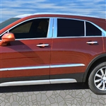 Cadillac XT4 Chrome Pillar Post Trim, 2019, 2020, 2021, 2022, 2023, 2024, 2025