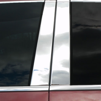 Ram 1500 Crew Cab Chrome Pillar Post Trim, 2019, 2020, 2021, 2022, 2023