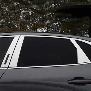 Ford Escape Chrome Pillar Post Trim with keyless entry cutout, 2020, 2021, 2022, 2023, 2024, 2025, 2026
