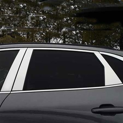 Ford Escape Chrome Pillar Post Trim without keyless entry cutout, 2020, 2021, 2022, 2023, 2024, 2025, 2026