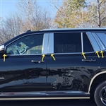 GMC Yukon Chrome Pillar Post Trim, 12pc  2021, 2022, 2023