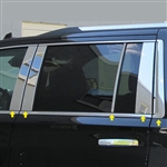 Chevrolet Suburban Chrome Pillar Post Trim, 10pc 2021, 2022, 2023, 2024