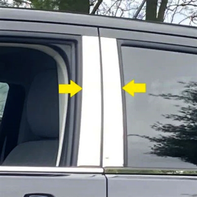 Ford Maverick Chrome Pillar Post Trim, 4pc 2022, 2023, 2024, 2025, 2026