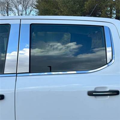 Ford Ranger Chrome Pillar Post Trim, 6pc set, 2024, 2025, 2026