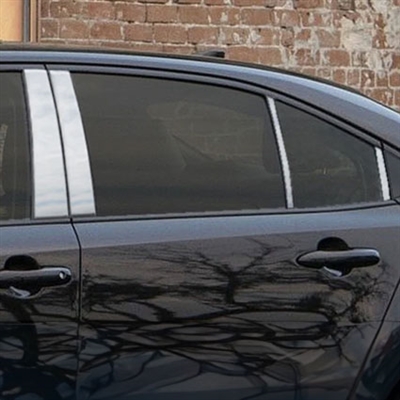 Toyota Corolla Chrome Pillar Post Trim, 8pc 2020, 2021, 2022, 2023, 2024, 2025, 2026