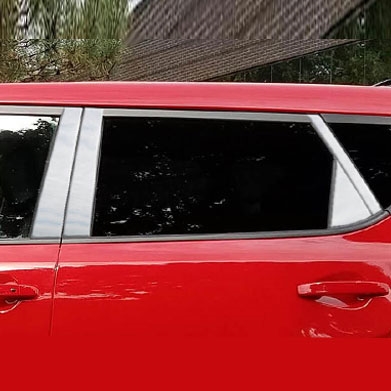 Kia Soul Chrome Pillar Post Trim, 8pc 2020, 2021, 2022, 2023, 2024, 2025