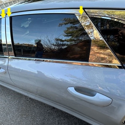 Kia K5 Chrome Pillar Post Trim, 6pc 2021, 2022, 2023, 2024, 2025, 2026