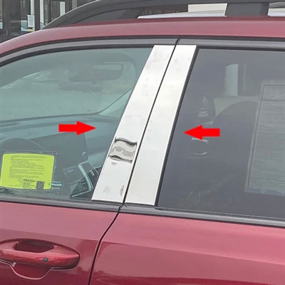 Kia Sorento Chrome Pillar Post Trim, 4pc, 2021, 2022, 2023, 2024, 2025, 2026