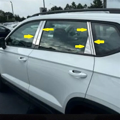 Volkswagen Taos Chrome Pillar Post Trim, 2022, 2023, 2024