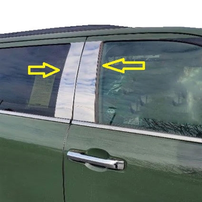 Toyota Sequoia Chrome Pillar Post Trim, 4pc 2023, 2024, 2025, 2026
