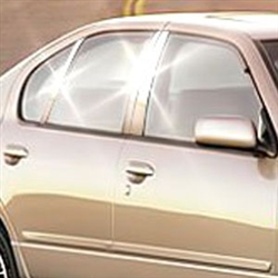 Infiniti G20 Chrome Pillar Post Trim, 1996, 1997, 1998, 1999, 2000