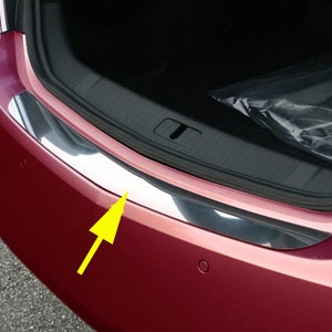 Buick Lacrosse Chrome Rear Bumper Trim, 2010, 2011, 2012, 2013