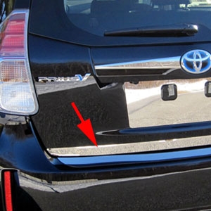 Toyota Prius V Chrome Tailgate Trim, 2012, 2013, 2014, 2015, 2016, 2017