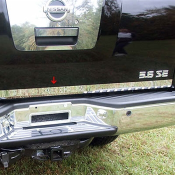 Nissan Titan Chrome Rear Deck Trim, 2004, 2005, 2006, 2007, 2008, 2009, 2010, 2011, 2012, 2013, 2014, 2015