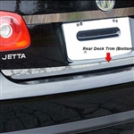 Volkswagen Jetta Chrome Rear Deck Trim, 2005, 2006, 2007, 2008, 2009, 2010