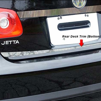 Volkswagen Jetta Chrome Rear Deck Trim, 2005, 2006, 2007, 2008, 2009, 2010