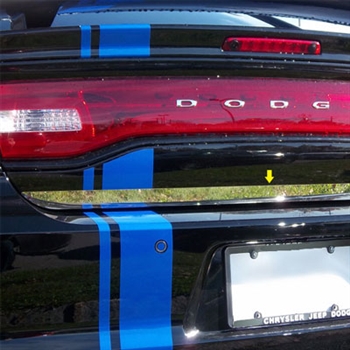 Dodge Charger Chrome Rear Deck Trim, 2011, 2012, 2013, 2014, 2015, 2016, 2017, 2018, 2019, 2020, 2021, 2022, 2023