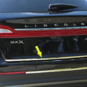 Lincoln MKX Chrome Tailgate Trim, 2016, 2017, 2018