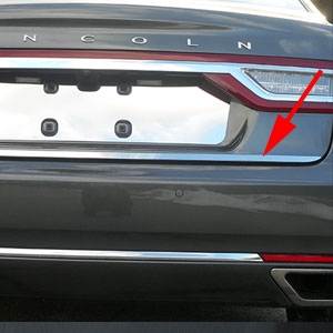 Lincoln Continental Chrome Rear Deck Trunk Trim, 2017, 2018, 2019, 2020, 2021