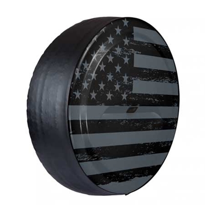 Jeep Wrangler (w/ back-up camera) (18-23) Rigid Distressed Flag Tire Cover