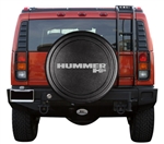 Hummer H2 Black Textured Rigid Spare Tire Cover, 2002, 2003, 2004