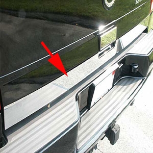 Cadillac Escalade Chrome Rear Deck Trim, 2002, 2003, 2004, 2005, 2006